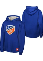 Mitchell and Ness FC Cincinnati Youth Blue Thermal Wordmark Long Sleeve Hoodie