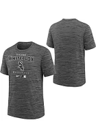 Nike Chicago White Sox Youth Charcoal AC Practice Short Sleeve T-Shirt