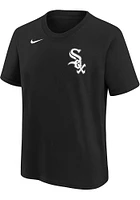 Nike Chicago White Sox Youth Black Wordmark Short Sleeve T-Shirt