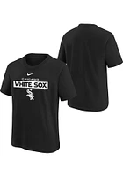 Nike Chicago White Sox Youth Black Team Issue Short Sleeve T-Shirt