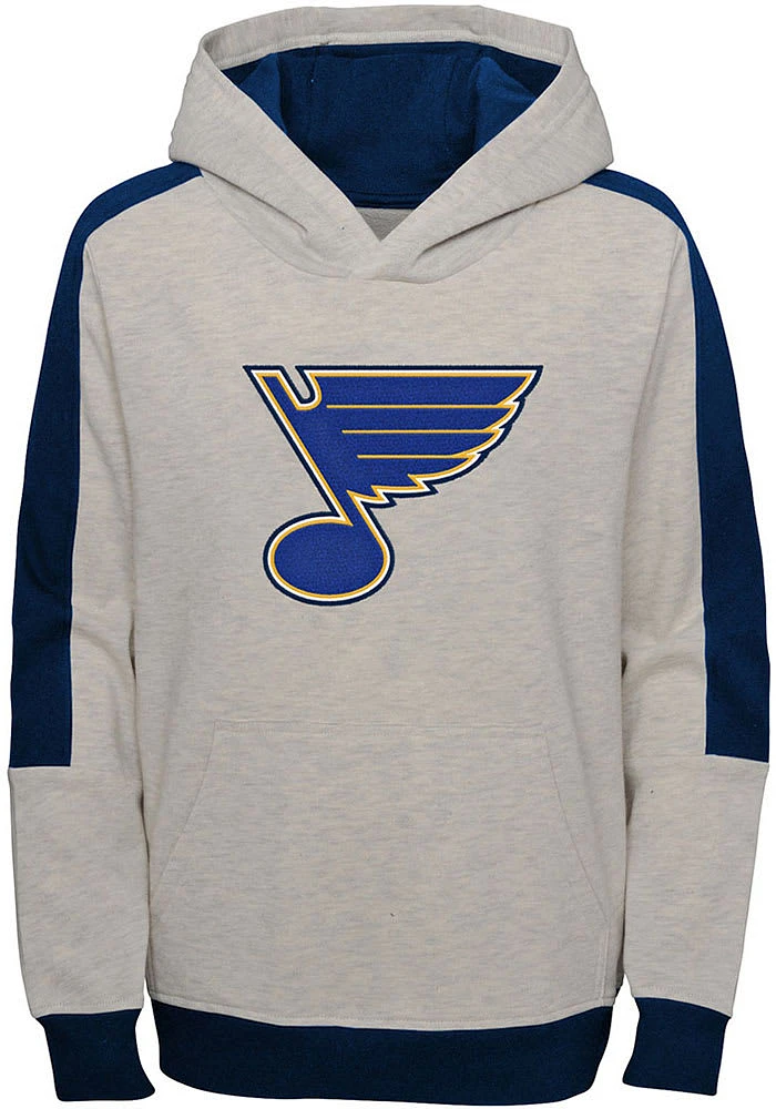 St Louis Blues Toddler Grey Lived Long Sleeve Hooded Sweatshirt