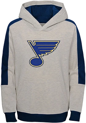 St Louis Blues Toddler Grey Lived Long Sleeve Hooded Sweatshirt