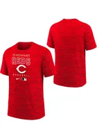 Nike Cincinnati Reds Youth Red AC Practice Short Sleeve T-Shirt