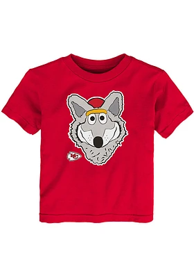 KC Wolf  Outer Stuff Kansas City Chiefs Boys Red Headshot Short Sleeve T-Shirt