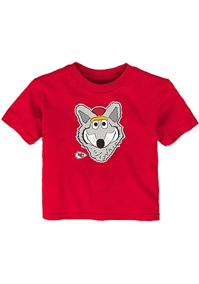 KC Wolf Kansas City Chiefs Infant Headshot Short Sleeve T-Shirt Red
