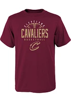 Cleveland Cavaliers Youth Maroon Street Ball Short Sleeve T-Shirt
