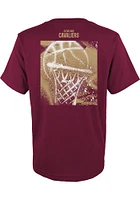 Cleveland Cavaliers Youth Maroon Street Ball Short Sleeve T-Shirt