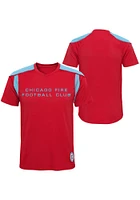 Chicago Fire Youth Red Wordmark Short Sleeve T-Shirt