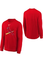 Nike St Louis Cardinals Youth Red Alt Logo Long Sleeve T-Shirt
