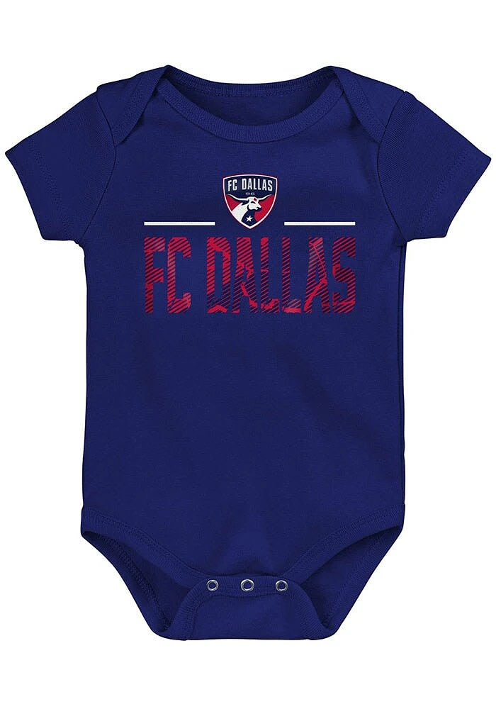FC Dallas Baby Blue Text Logo Short Sleeve One Piece