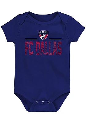 FC Dallas Baby Blue Text Logo Short Sleeve One Piece