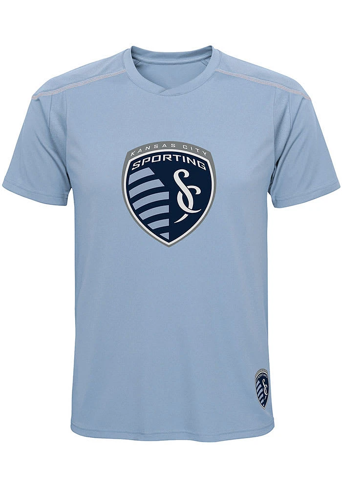 Sporting Kansas City Youth Light Blue Wordmark Short Sleeve T-Shirt
