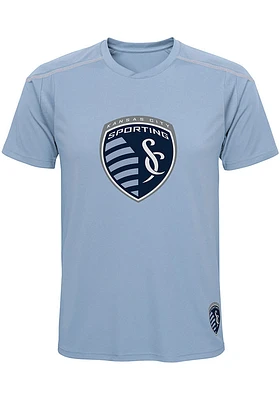 Sporting Kansas City Youth Light Blue Wordmark Short Sleeve T-Shirt