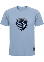 Sporting Kansas City Youth Light Blue Wordmark Short Sleeve T-Shirt