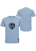 Sporting Kansas City Youth Light Blue Wordmark Short Sleeve T-Shirt
