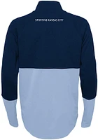 Sporting Kansas City Youth Light Blue Midfielder Long Sleeve Full Zip Jacket