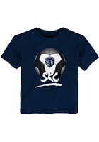 Sporting Kansas City Toddler Navy Blue Slogan Ball Short Sleeve T-Shirt