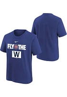 Nike Chicago Cubs Youth Blue Local Victory Short Sleeve T-Shirt