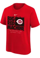 Nike Cincinnati Reds Youth Red Big Machine Short Sleeve T-Shirt