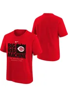 Nike Cincinnati Reds Youth Red Big Machine Short Sleeve T-Shirt