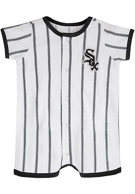 Chicago White Sox Baby Pinstripe Power Short Sleeve One Piece