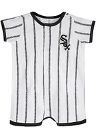 Chicago White Sox Baby Pinstripe Power Short Sleeve One Piece