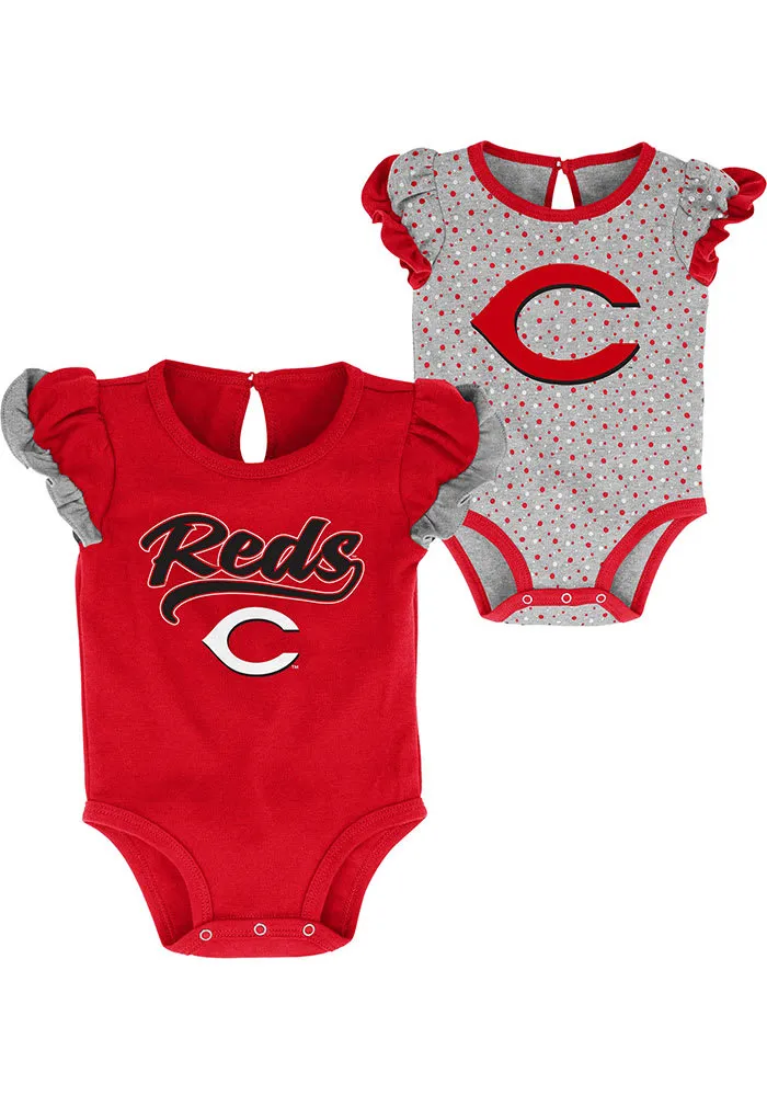 Cincinnati Reds Baby Red Scream Shout Set One Piece