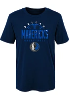 Dallas Mavericks Boys Navy Blue Street Ball Short Sleeve T-Shirt