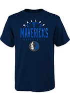 Dallas Mavericks Youth Navy Blue Street Ball Short Sleeve T-Shirt