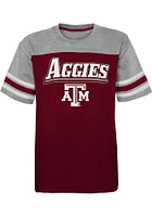 Texas A&M Aggies Youth Maroon Fan Fave Short Sleeve Fashion T-Shirt
