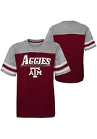 Texas A&M Aggies Youth Maroon Fan Fave Short Sleeve Fashion T-Shirt