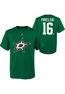 Joe Pavelski Dallas Stars Youth Green Flat NN Player Tee