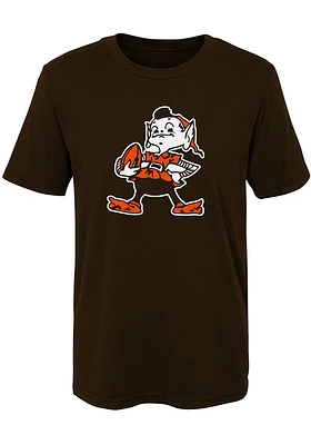 Brownie  Outer Stuff Cleveland Browns Boys Brown Short Sleeve T-Shirt