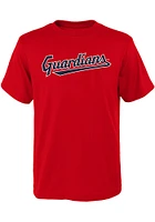 Cleveland Guardians Youth Red Wordmark Short Sleeve T-Shirt
