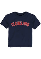 Cleveland Guardians Toddler Navy Blue Wordmark Short Sleeve T-Shirt