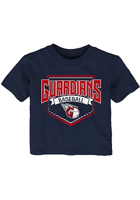 Cleveland Guardians Infant Prime Time Short Sleeve T-Shirt Navy Blue