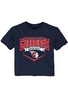 Cleveland Guardians Infant Prime Time Short Sleeve T-Shirt Navy Blue