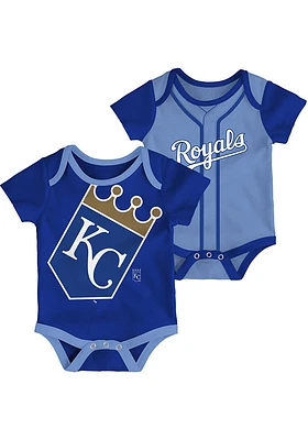 Kansas City Royals Baby Blue Double Logo One Piece