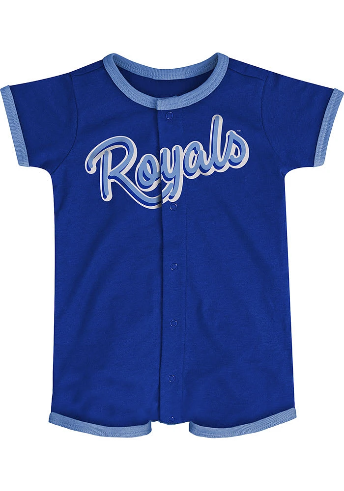 Kansas City Royals Baby Blue Power Hitter Short Sleeve One Piece