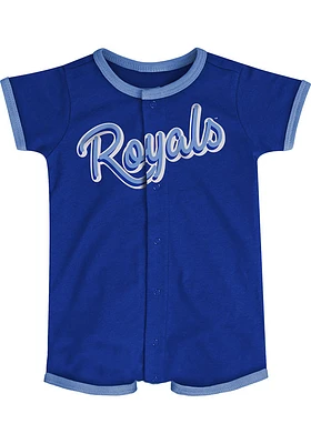 Kansas City Royals Baby Blue Power Hitter Short Sleeve One Piece