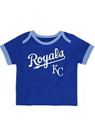 Kansas City Royals Infant Blue Relay SS Diaper Set Top and Bottom