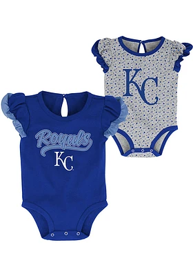 Kansas City Royals Baby Blue Scream Shout Design Set One Piece