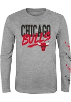 Chicago Bulls Boys Grey Get Busy Long Sleeve T-Shirt