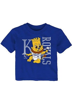 Slugger Kansas City Royals Infant Baby Mascot 2.0 Short Sleeve T-Shirt Blue