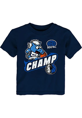Champ  Outer Stuff Dallas Mavericks Toddler Navy Blue Sizzle Short Sleeve T-Shirt