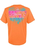 Cleveland Browns Youth Orange Heat Wave Short Sleeve T-Shirt