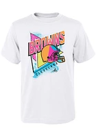 Cleveland Browns Youth White Playmaker Short Sleeve T-Shirt