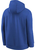 Nike Dallas Mavericks Boys Blue Fleece Pullover Essential Long Sleeve Hooded Sweatshirt