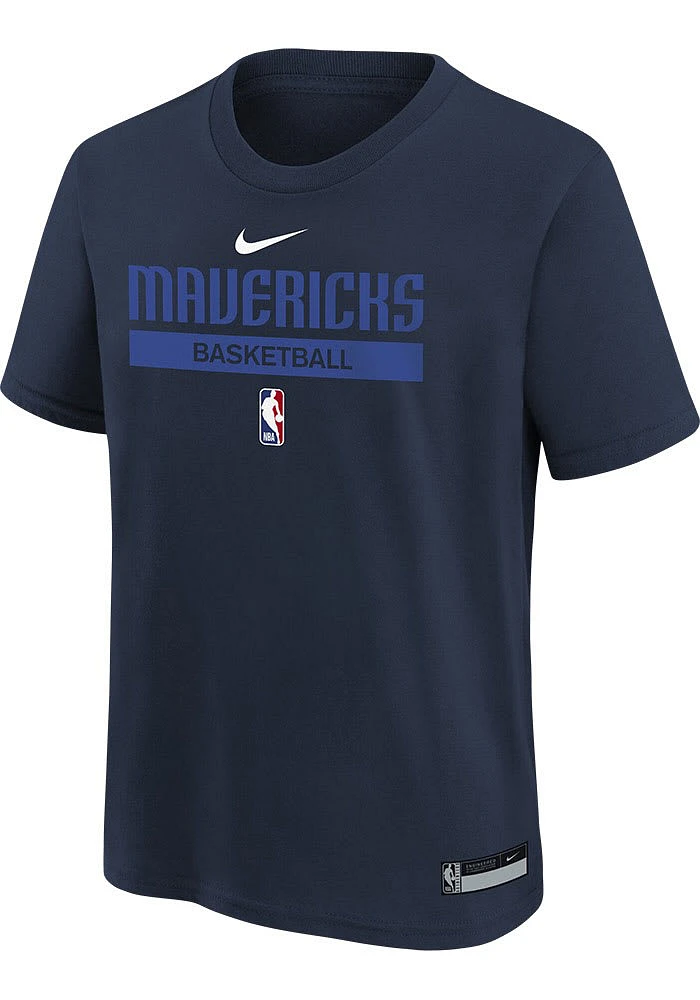 Nike Dallas Mavericks Youth Navy Blue Practice GPX Legend Short Sleeve T-Shirt