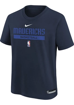 Nike Dallas Mavericks Youth Navy Blue Practice GPX Legend Short Sleeve T-Shirt